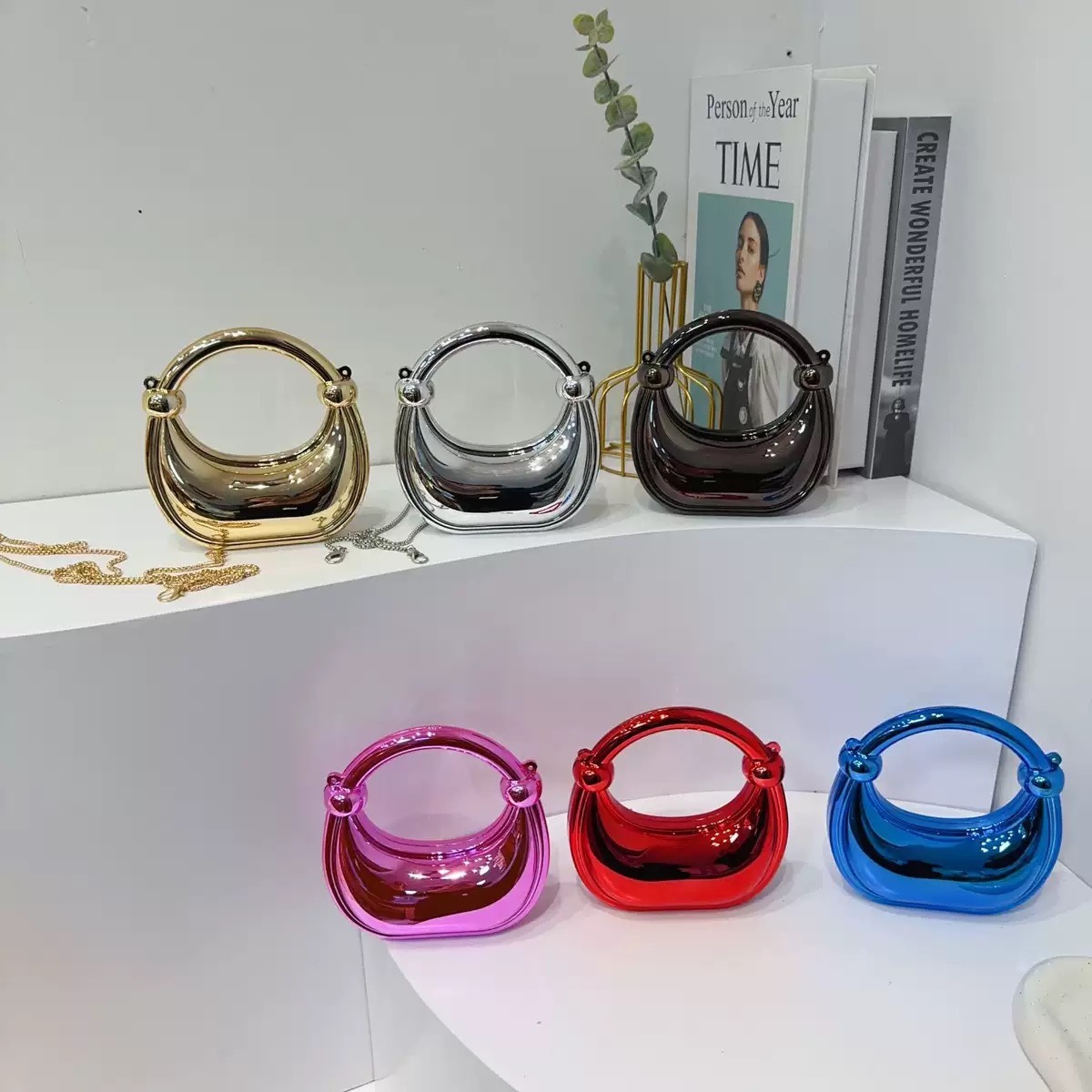 Luxury Lifestyle Store - Мини-золотая вечерняя сумка Кошельки и сумки